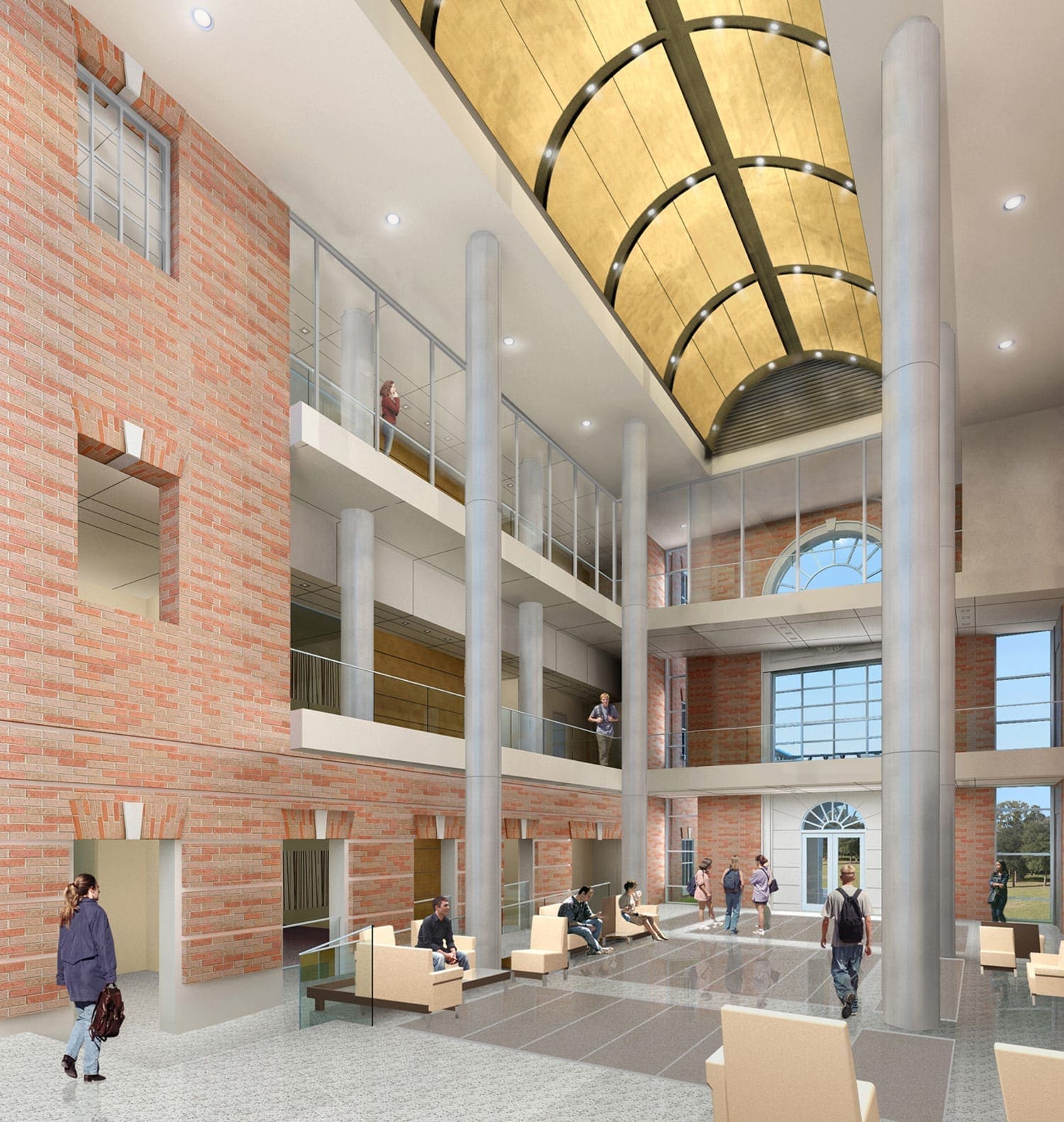 UNT Science Building Interior Rendering