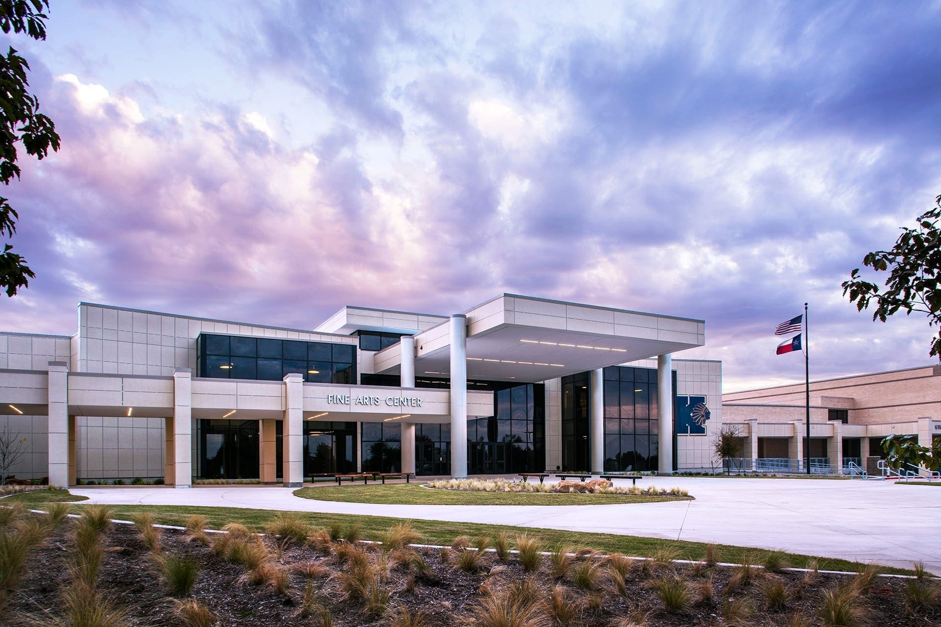 Keller HS Exterior Twilight