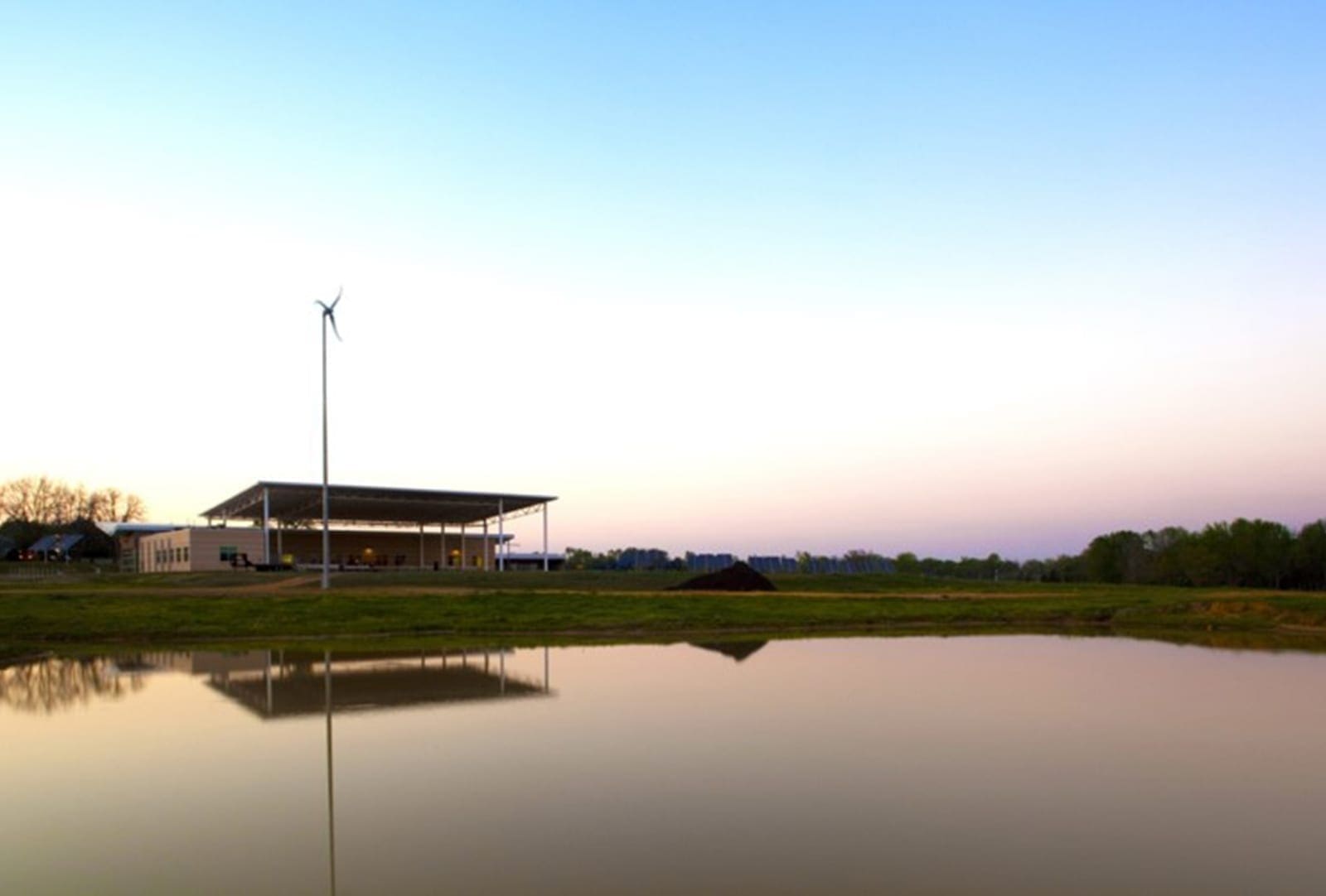 Pond at NTCC Ag Building