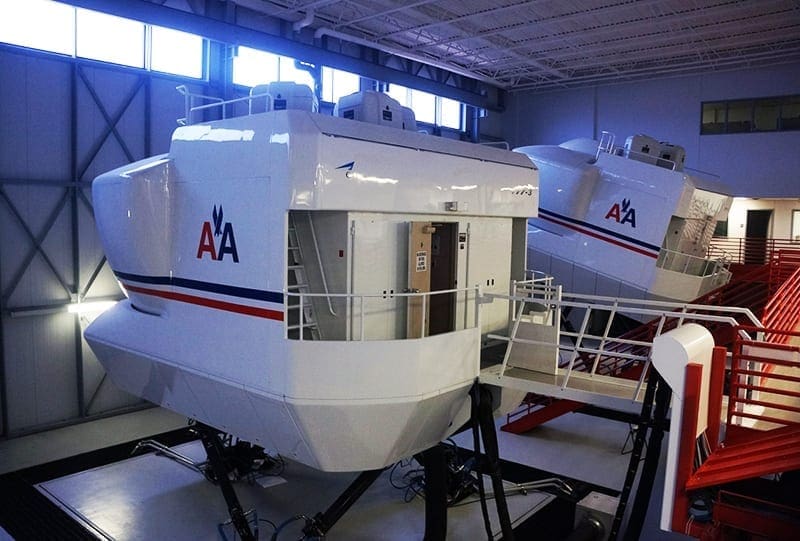 American Airlines flight simulators exterior