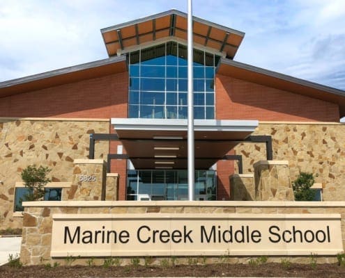 Marine Creek Middle School - Building Exterior Front