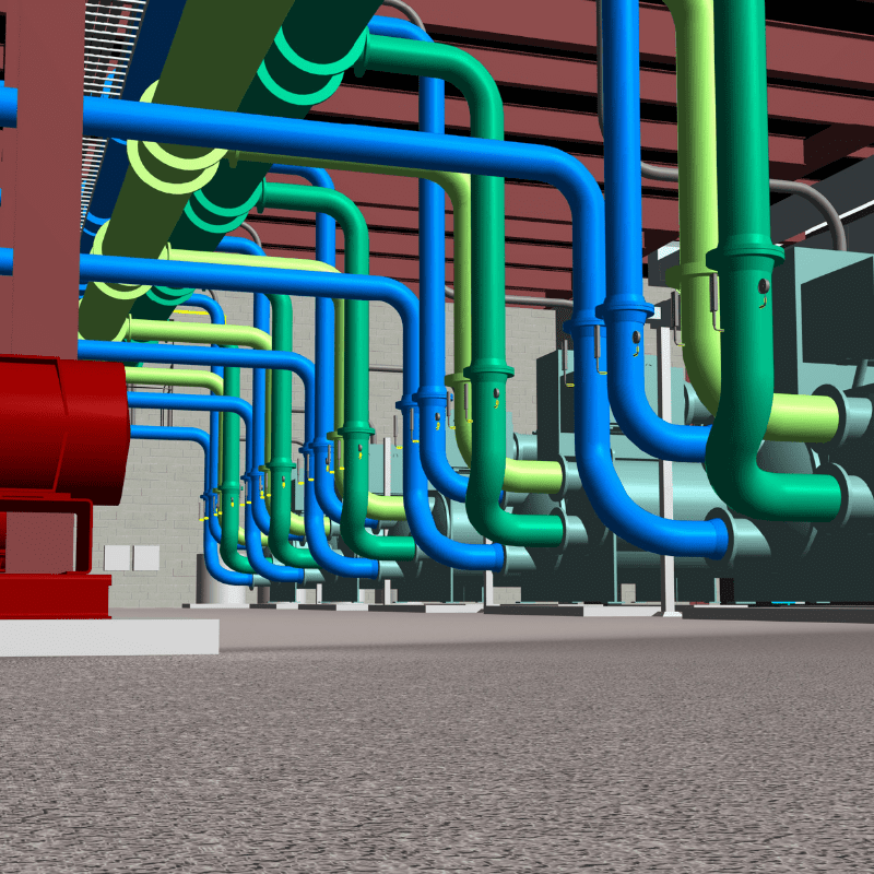 Revit BIM Model of a Central Utility Plant