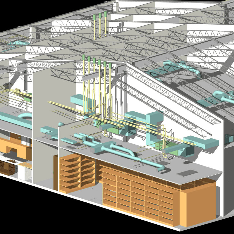 Revit BIM Model of a Library