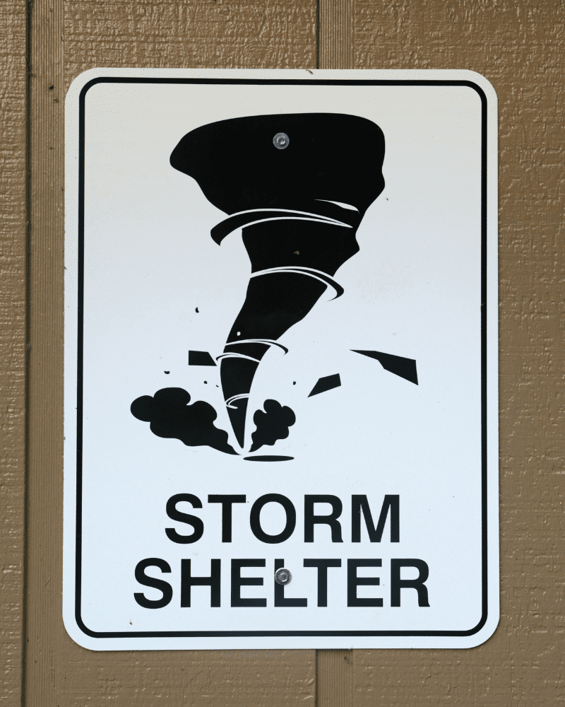 Storm Shelter Sign